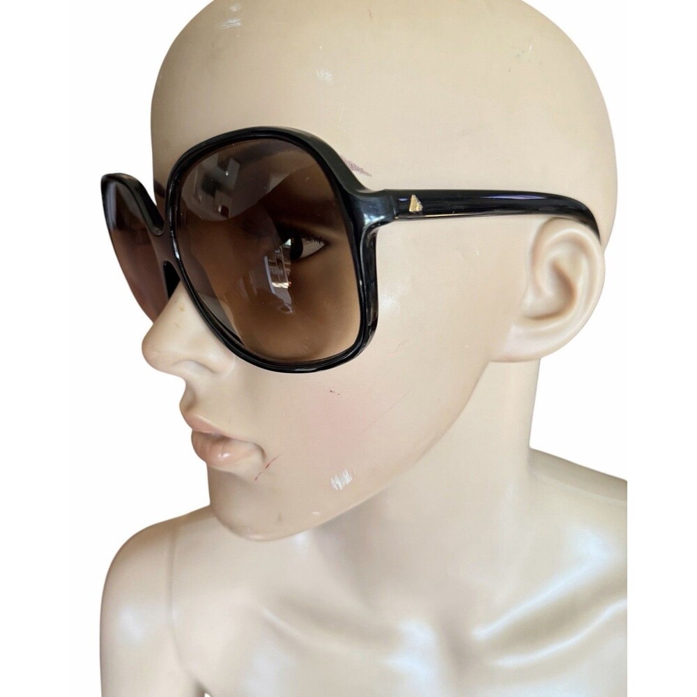 RARE VTG Liz Claiborne Eyeglasses Oversized 1980s LC 19 BLK Prescription Glasses - Picture 9 of 11